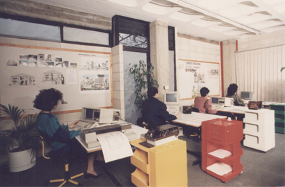 Erga offices photo from 1983